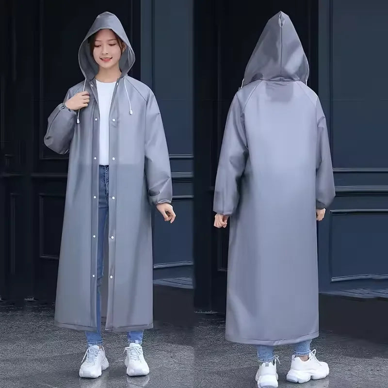 Lightweight Hooded EVA Raincoat