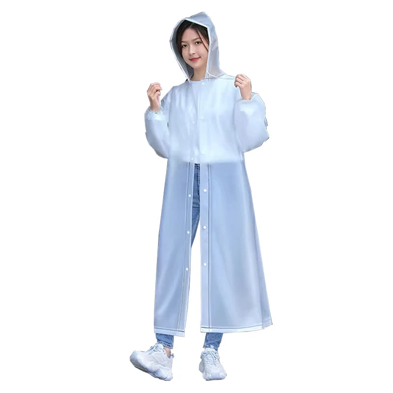 Lightweight Hooded EVA Raincoat