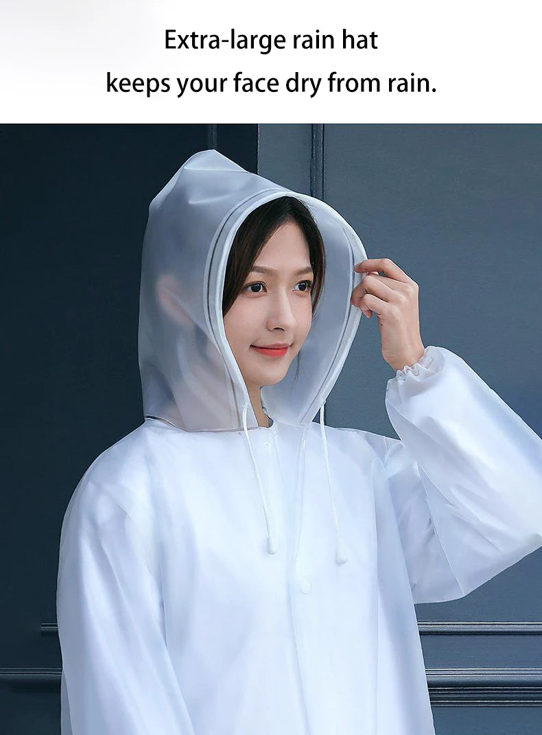 Lightweight Hooded EVA Raincoat