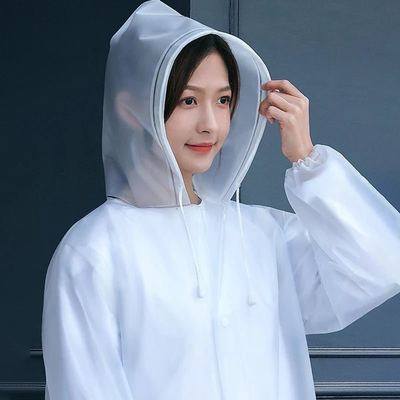 Lightweight Hooded EVA Raincoat