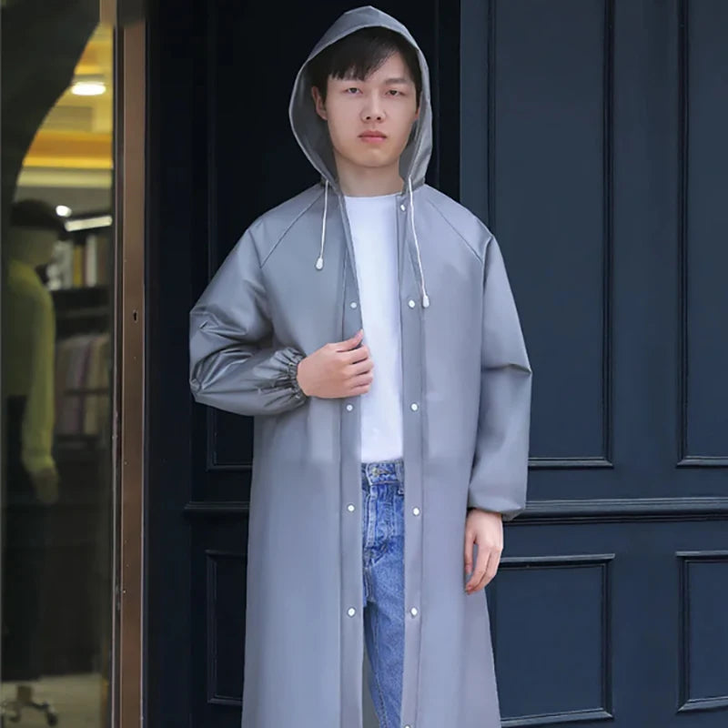 Lightweight Hooded EVA Raincoat