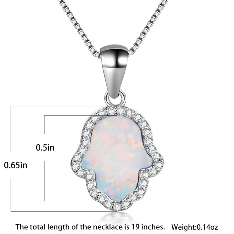 Boho Cactus Opal Necklace – Cute Nature-Inspired Pendant Jewelry