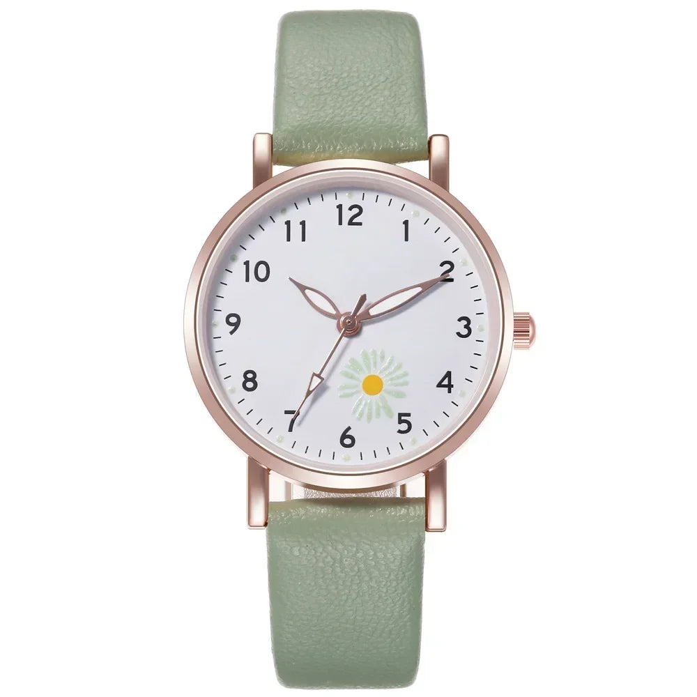 Luxury Watches for Women Luminous Retro Female Watch Ladies Belt Back Light Leather Strap Quartz Wristwatches Montre Femme