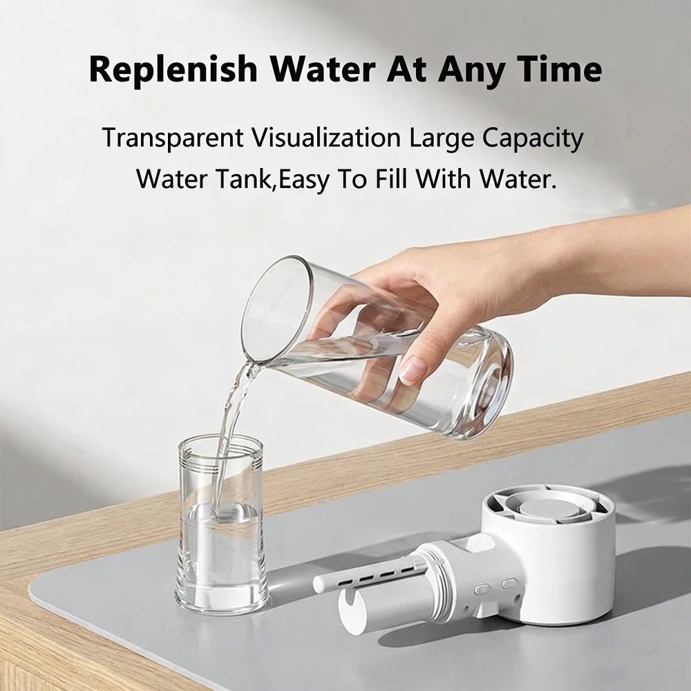 Portable Misting Fan – 4-Speed Personal Cooling Device with USB-C