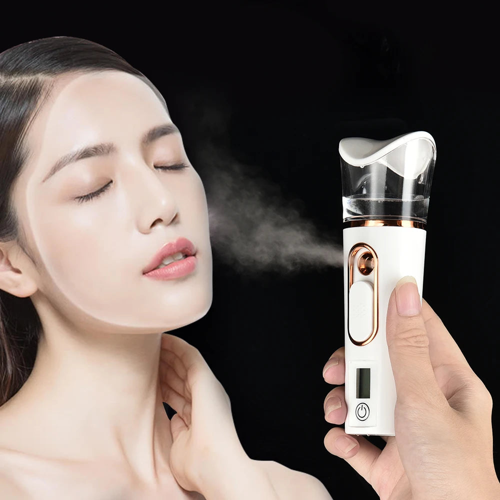 Mist Facial Sprayer – Rechargeable Portable Skin Humidifier & Nebulizer