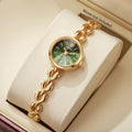 Elegant Women's Quartz Watch – Small Dial Heart Chain Bracelet Minimalist Wristwatch