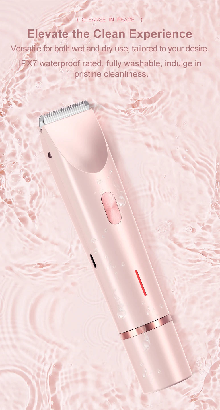 2-in-1 Waterproof Bikini + Face Trimmer – No Razor Burn, Worldwide Shipping