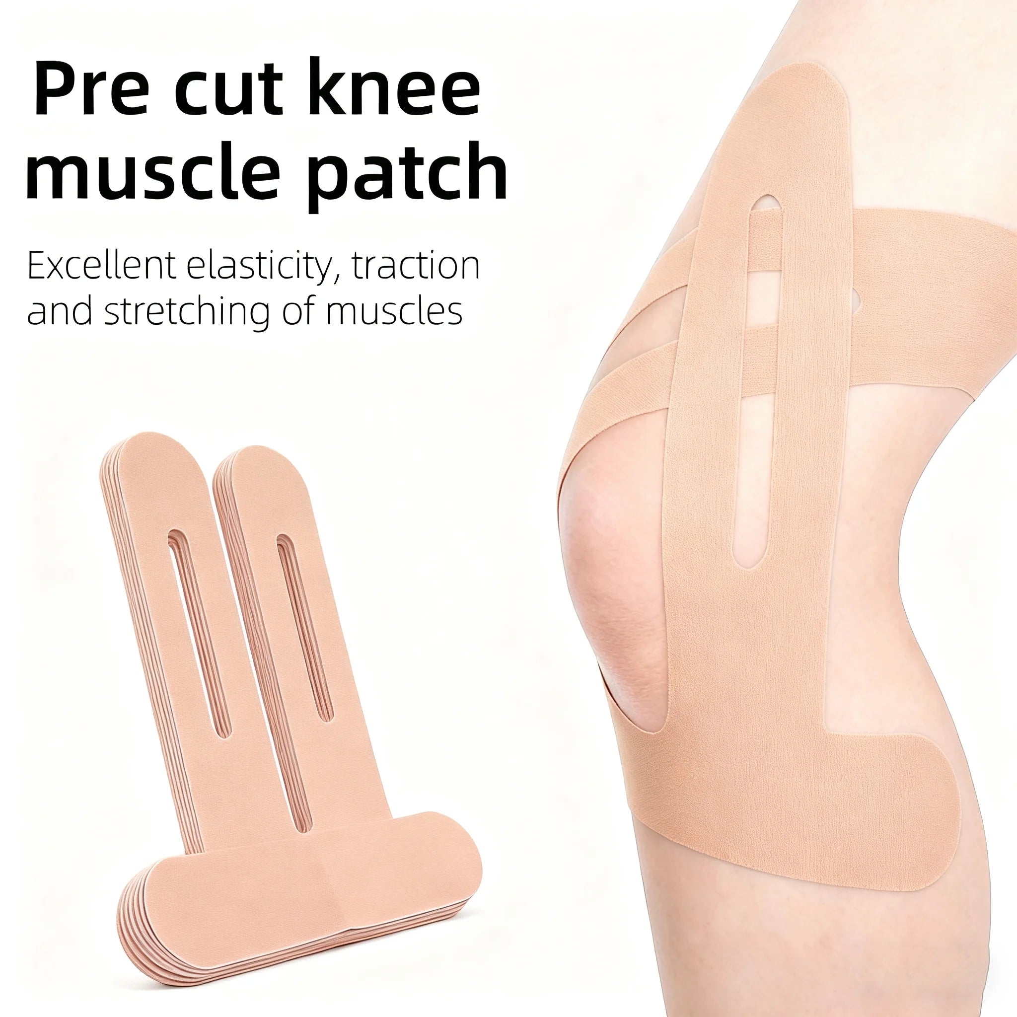 Adjustable Kinesiology Knee Tape – Waterproof Sport Support for Running & Hiking