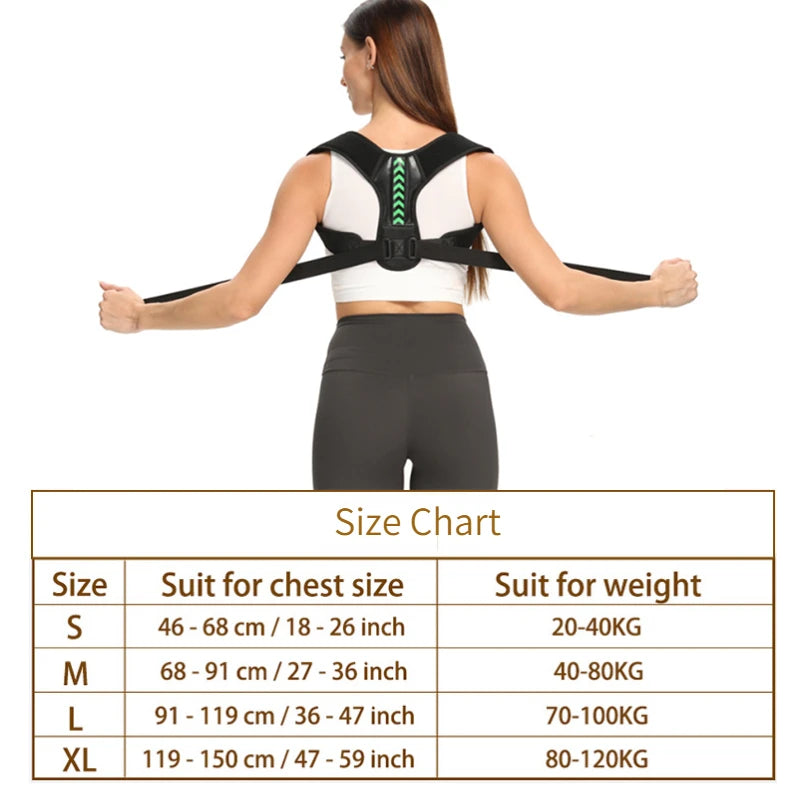 Adjustable Posture Corrector Belt – Back & Spine Support