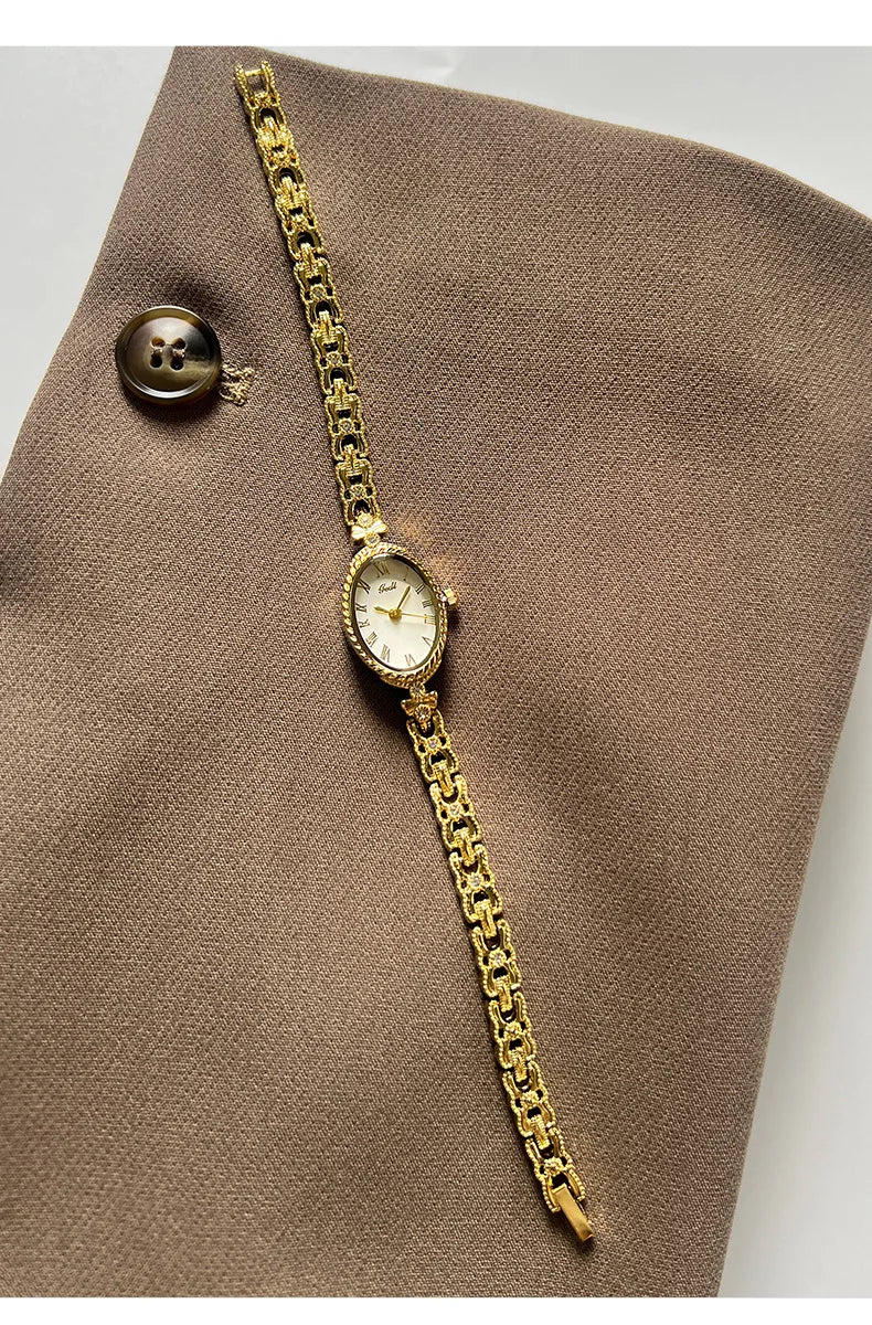 Gold Bracelet Watch for Women – Waterproof Fashion Quartz