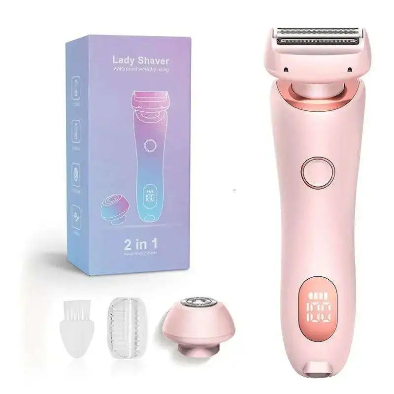 Women’s 2-in-1 Electric Shaver – Wet & Dry Painless Hair Removal