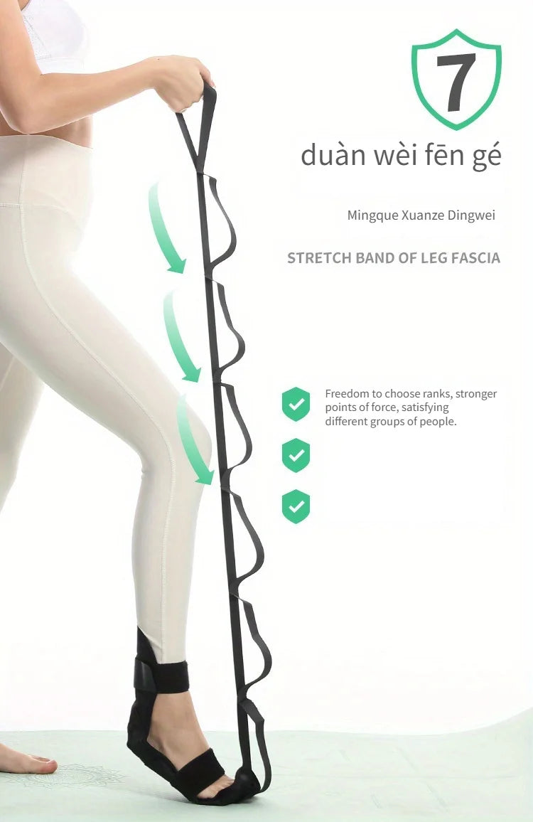 Adjustable Yoga Stretching Band – Leg, Foot & Full Body Flexibility