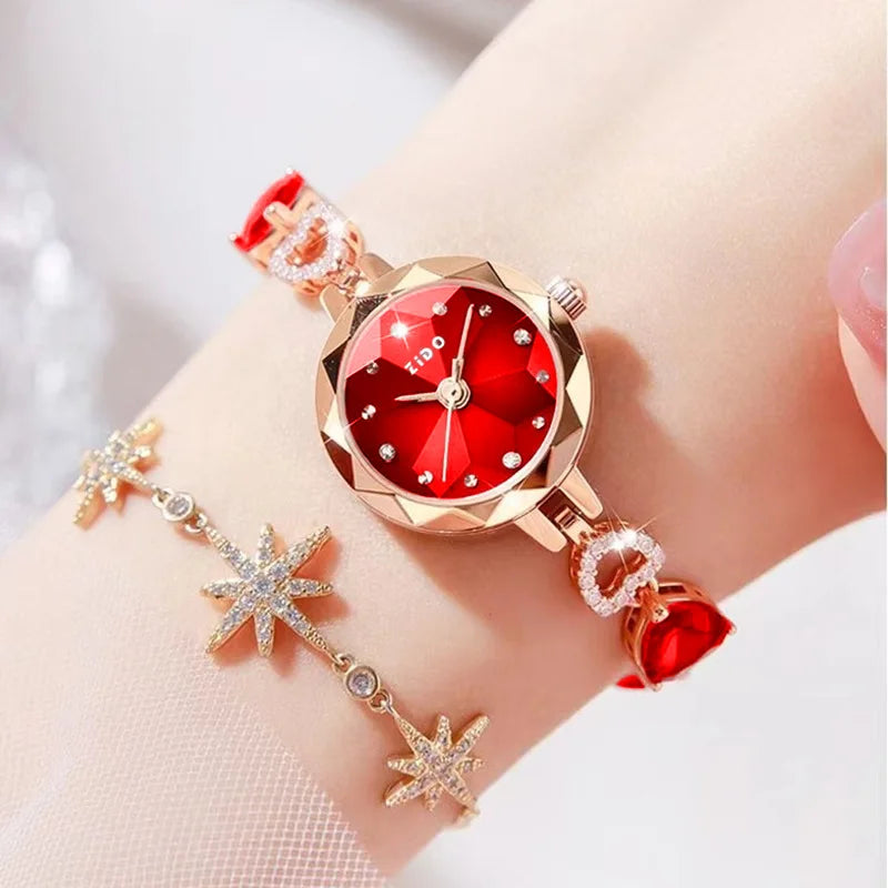 UTHAI L92 Women's Crystal Watch – Light Luxury Waterproof Quartz