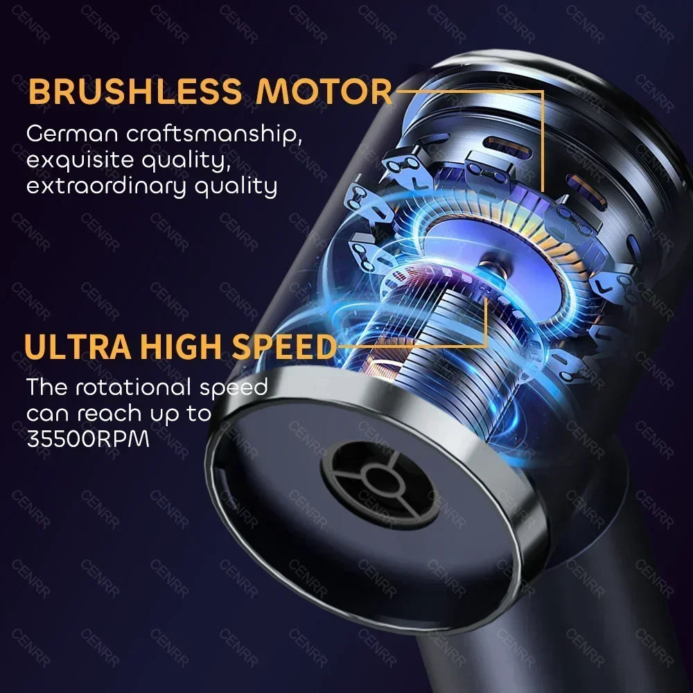 CENRR Car Vacuum Cleaner 210,000PA | Powerful Handheld Wireless Blower