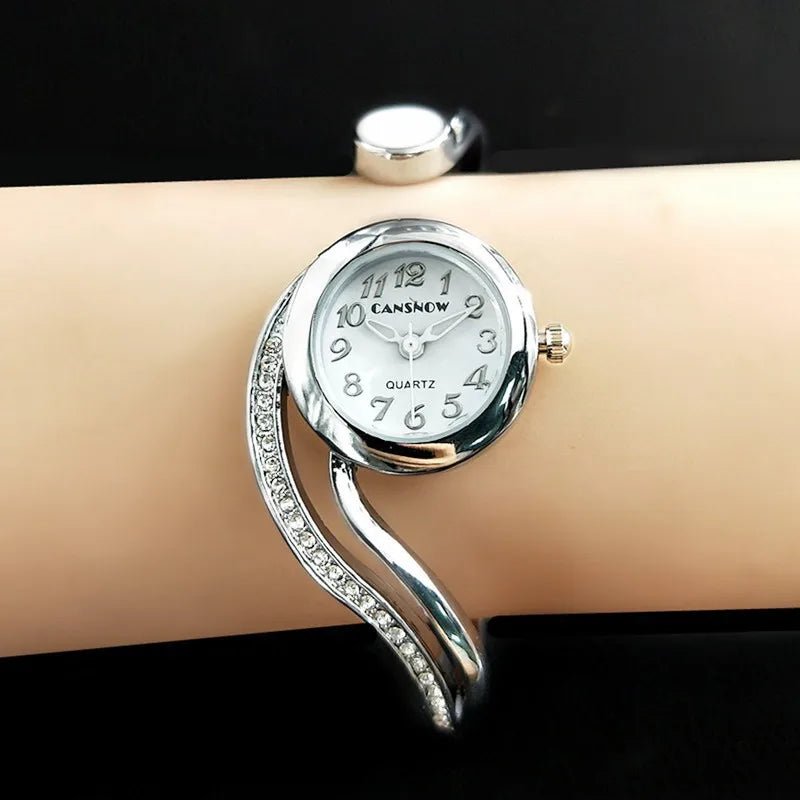 Women's Diamond Bracelet Watch – Small Dial Luxury Wristwatch