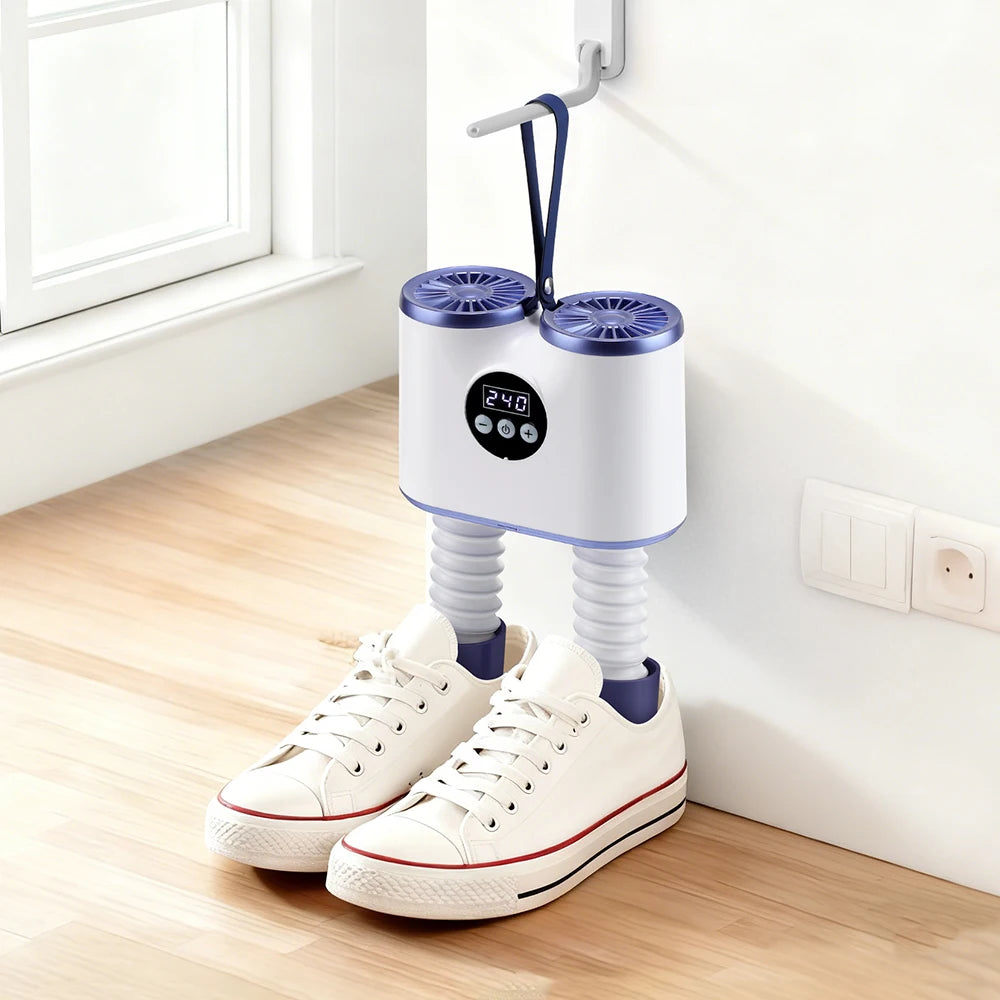 Intelligent Shoe Dryer with Adjustable Timer Fast Dry 360° Warm Airflow Household Shoe Warmer Heating Device for Boots Sneaker