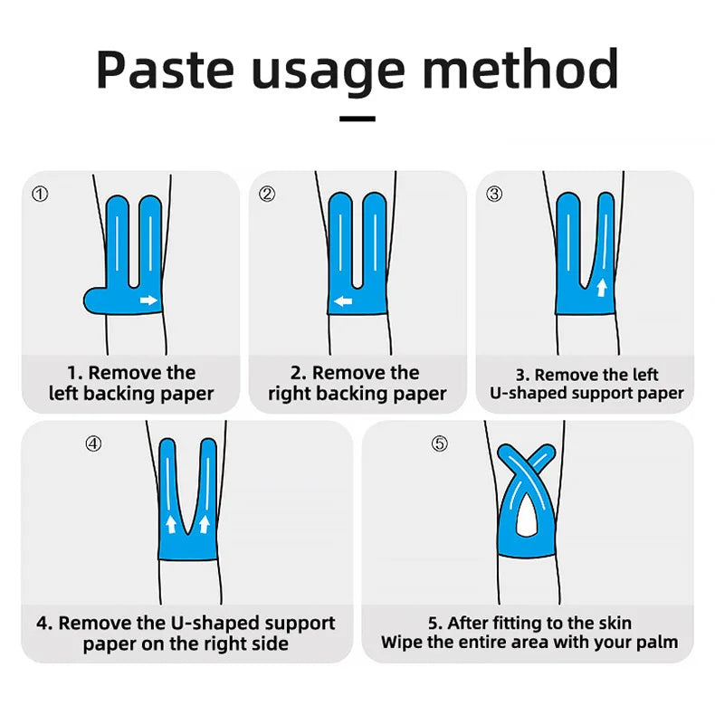 Kinesiology Knee Tape – 10pcs Pain Relief & Stability for Athletes