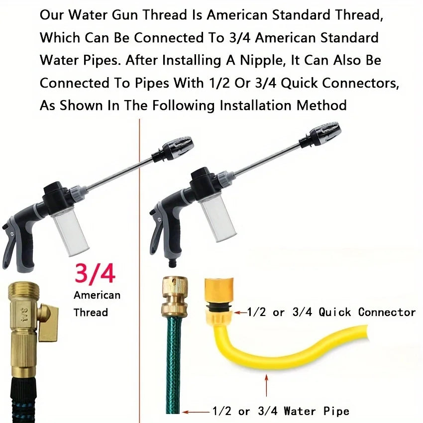 Car Wash & Garden Hose Spray Nozzle