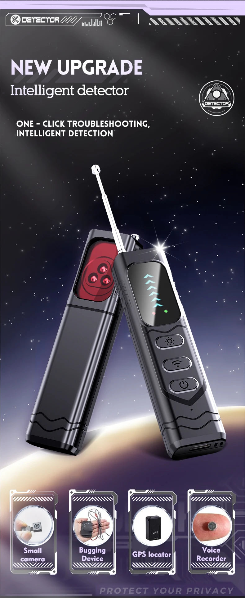 T17 Hidden Camera & RF Signal Detector