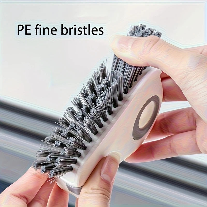 2-in-1 Groove Cleaning Brush | Window Track & Grout Crevice Cleaner Tool
