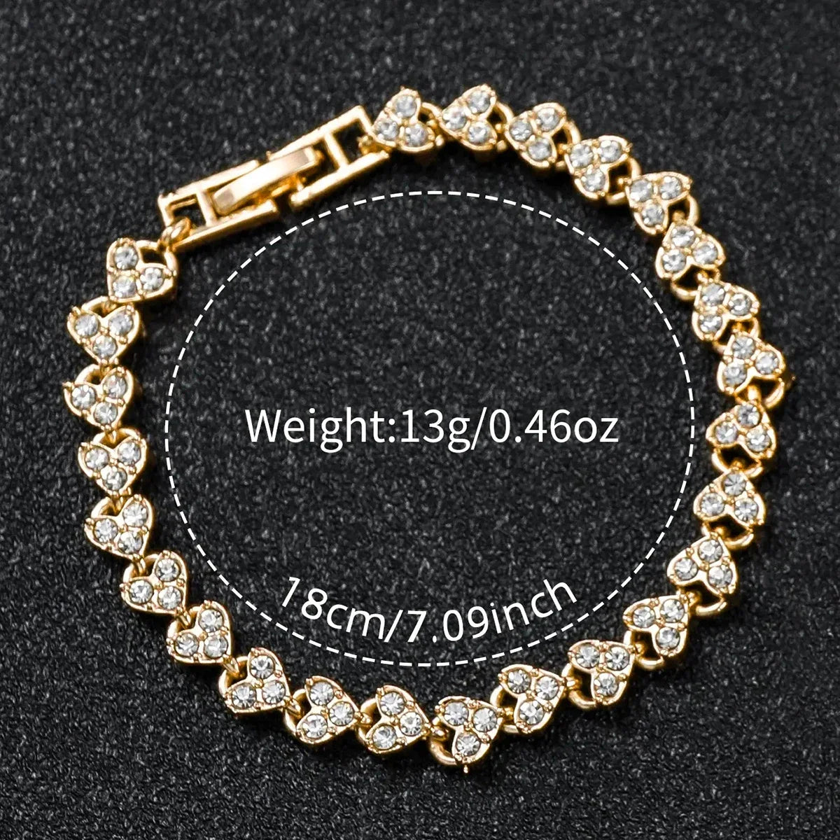 Elegant Rectangle Women's Quartz Watch & Heart Bracelet Set – 4PCS Ladies Wristwatch