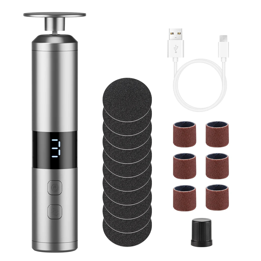 Electric Callus Remover – 6-Speed USB-C Rechargeable Pedicure Tool