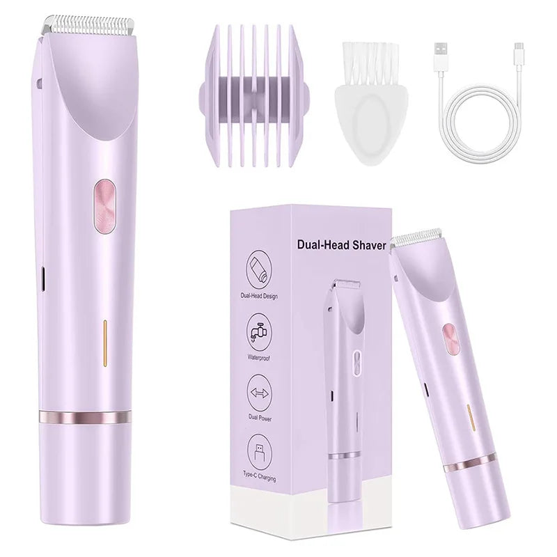 2-in-1 Waterproof Bikini + Face Trimmer – No Razor Burn, Worldwide Shipping