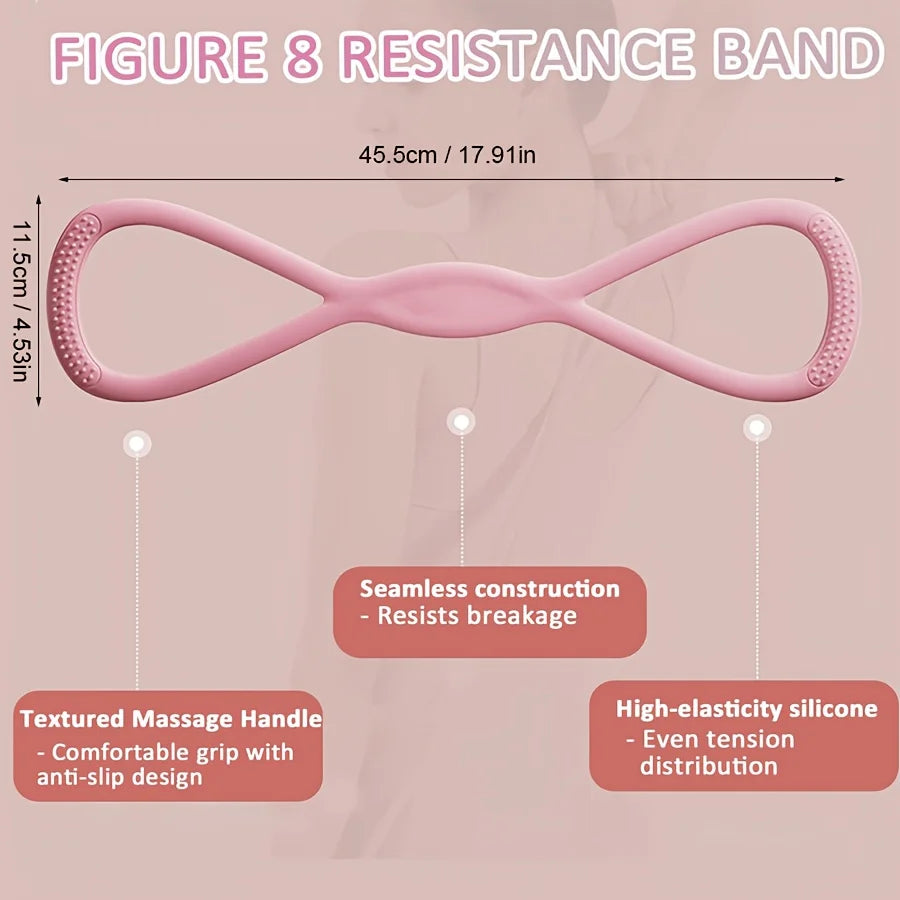 Figure-8 Silicone Resistance Band – Shoulder, Back & Arm Toning