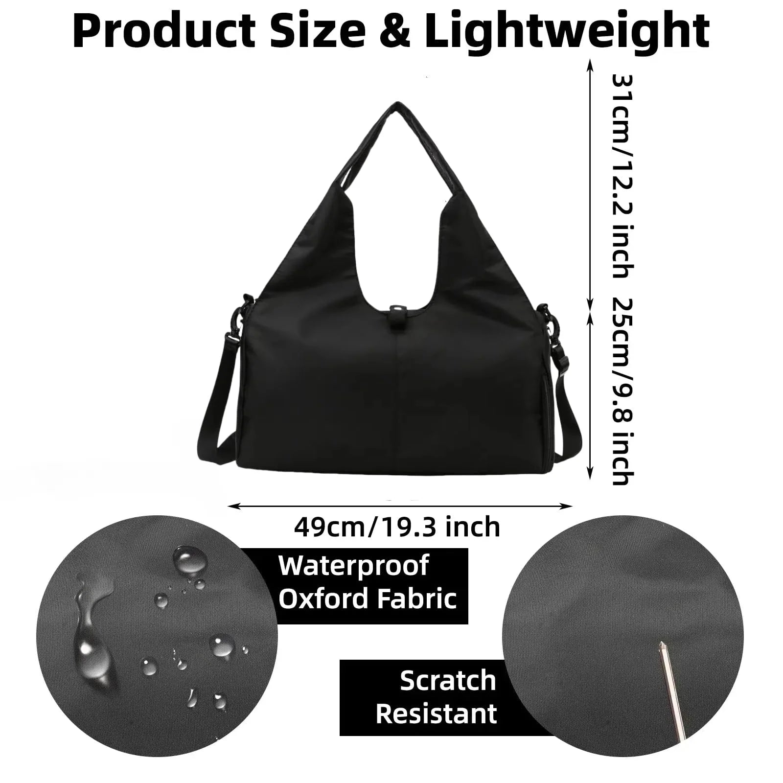Yoga Mat Gym Bag – Large Capacity Sports & Travel Bag for Women & Men