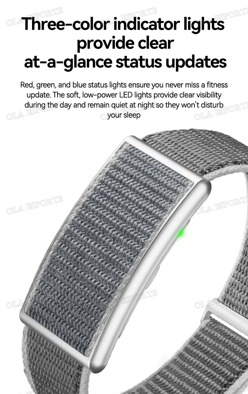 Smart Fitness Bracelet – No Screen | IP68 Waterproof | Heart Rate & Health Monitor