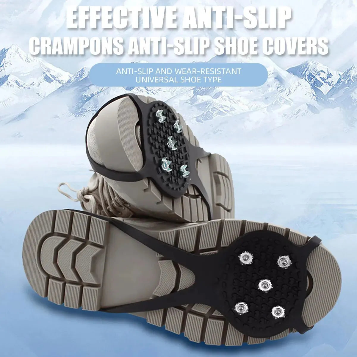5-Stud Ice & Snow Shoe Grips