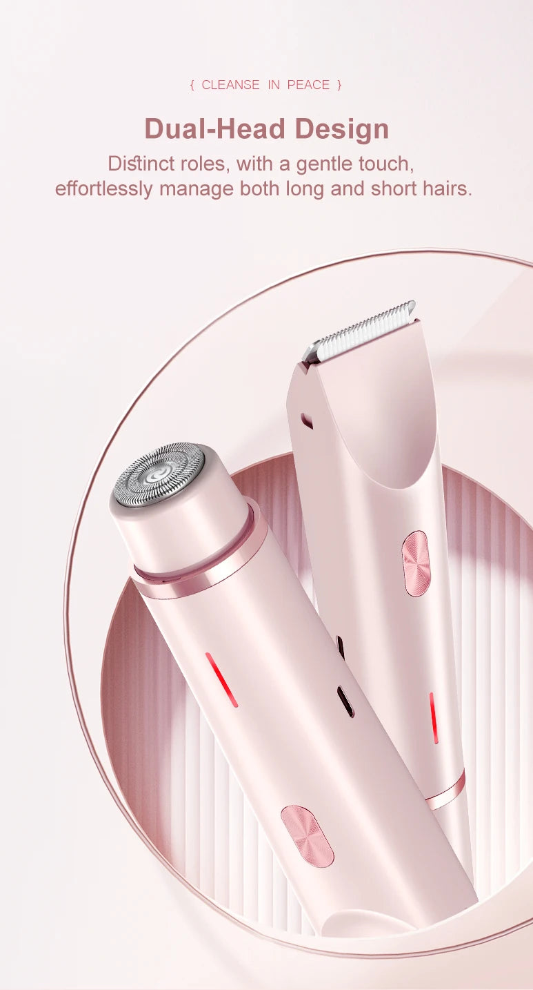 2-in-1 Waterproof Bikini + Face Trimmer – No Razor Burn, Worldwide Shipping