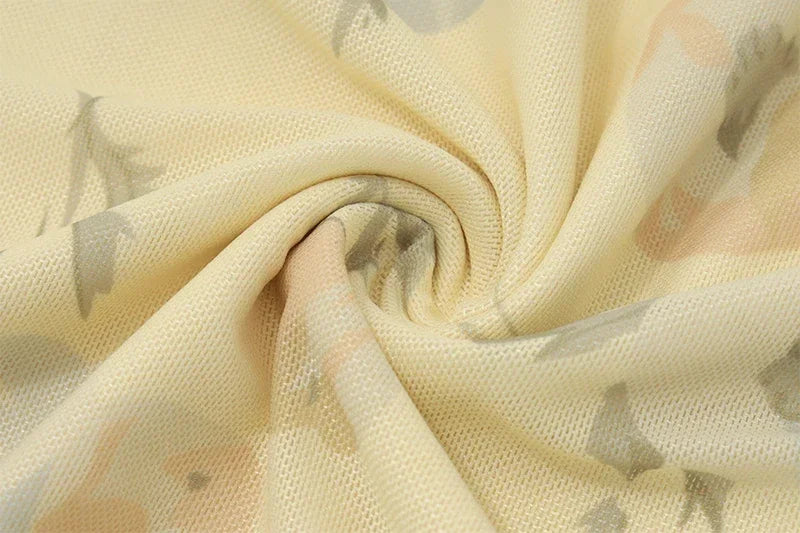 Women's Retro V-Neck Yellow Flower Print Maxi Dress - Sleeveless High Waist Long Dress