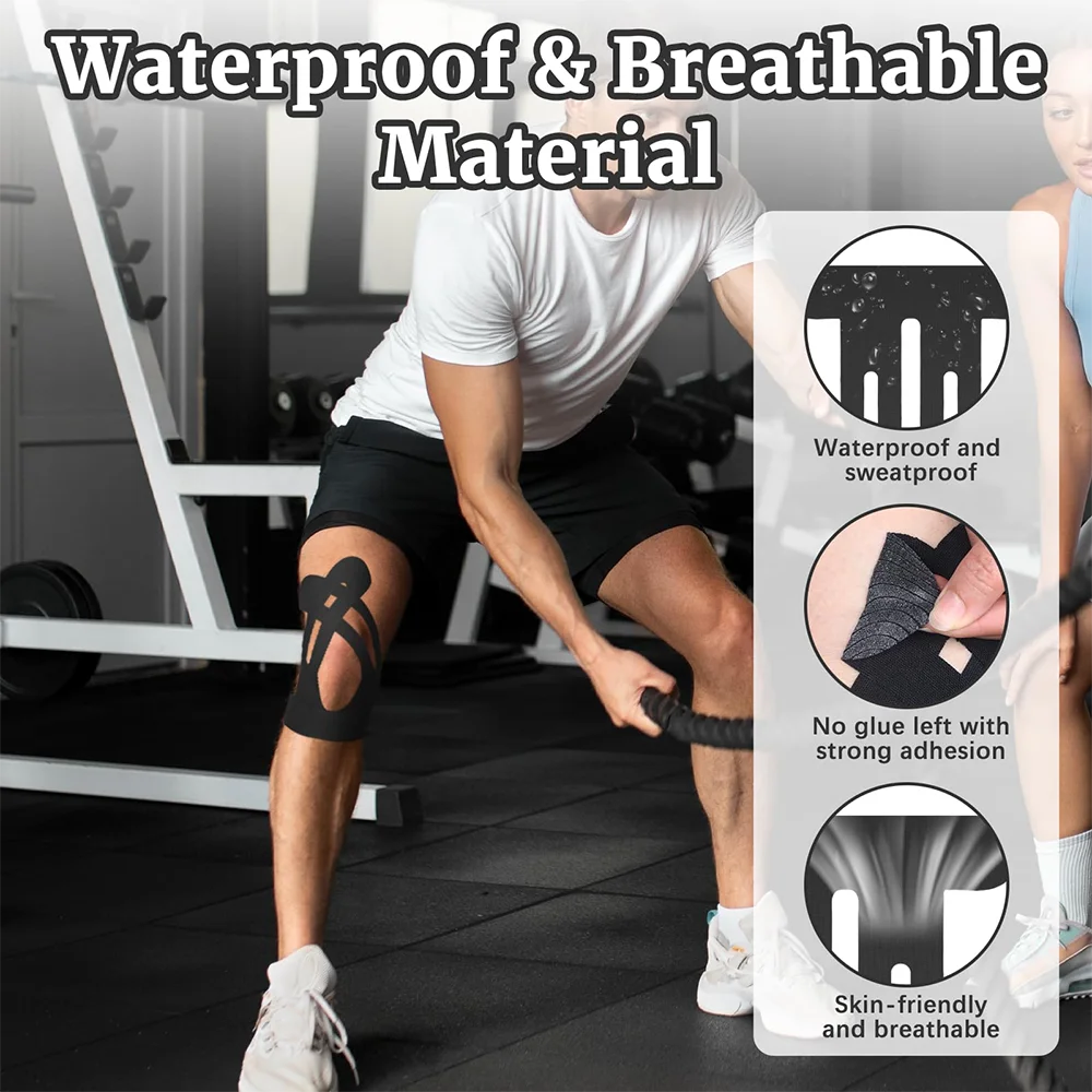 Kinesiology Knee Tape – 10pcs Pain Relief & Stability for Athletes