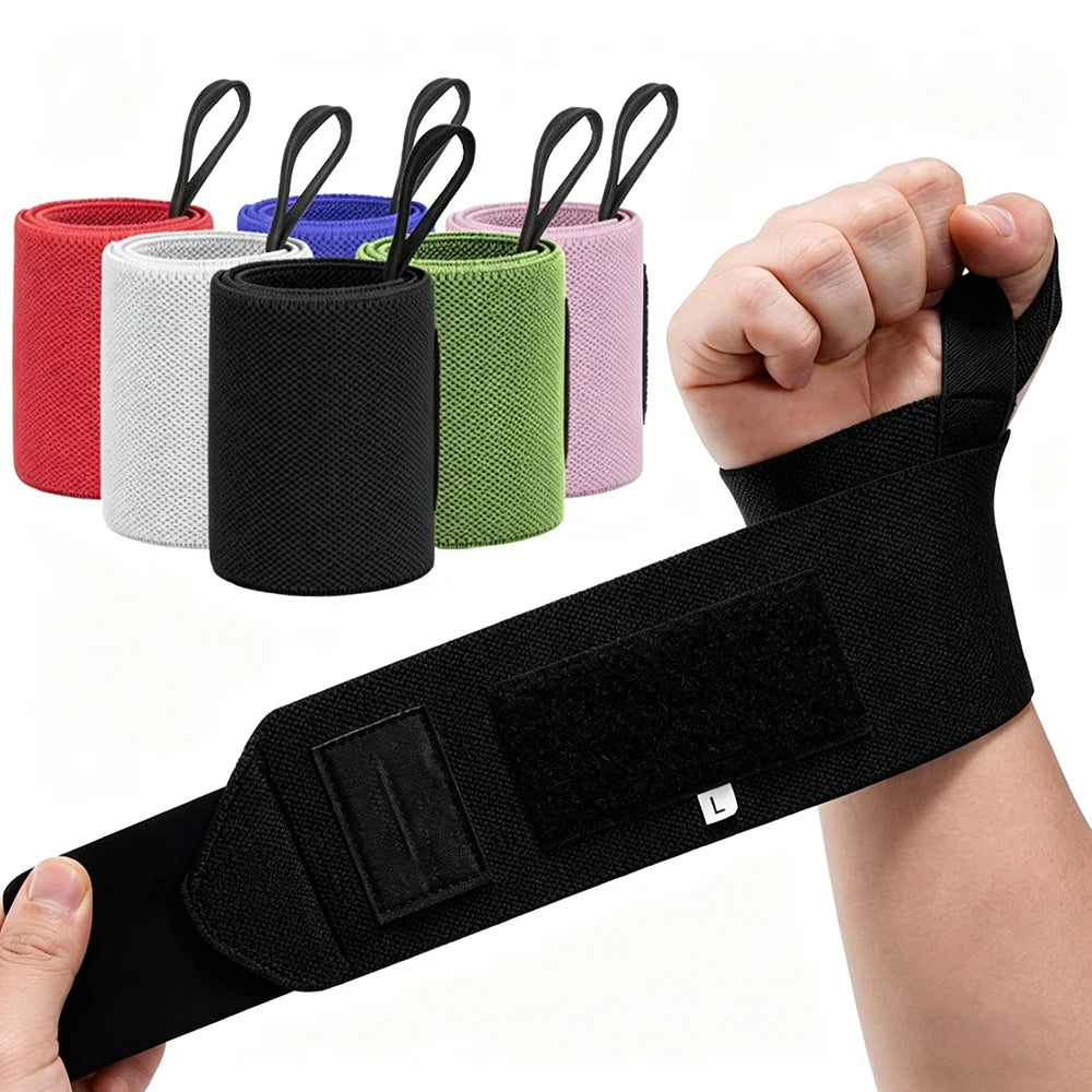 Wrist Support Wraps – Adjustable Gym Straps for Weightlifting & Crossfit