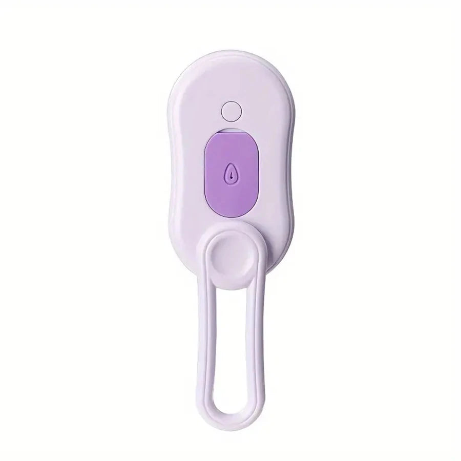 Foldable cat and dog grooming tool with silicone bristles, suitable for both long and short hair