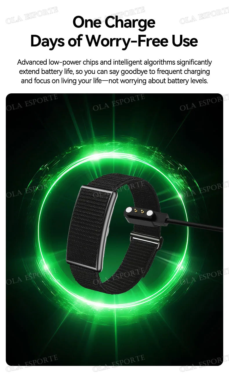 Smart Fitness Bracelet – No Screen | IP68 Waterproof | Heart Rate & Health Monitor