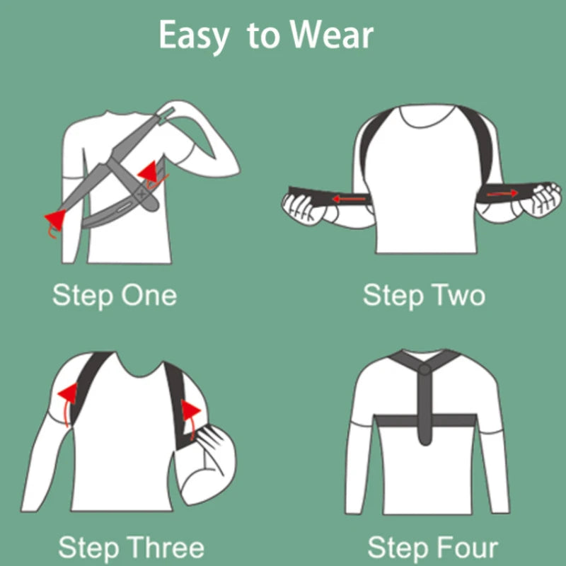 Adjustable Posture Corrector Belt – Back & Spine Support