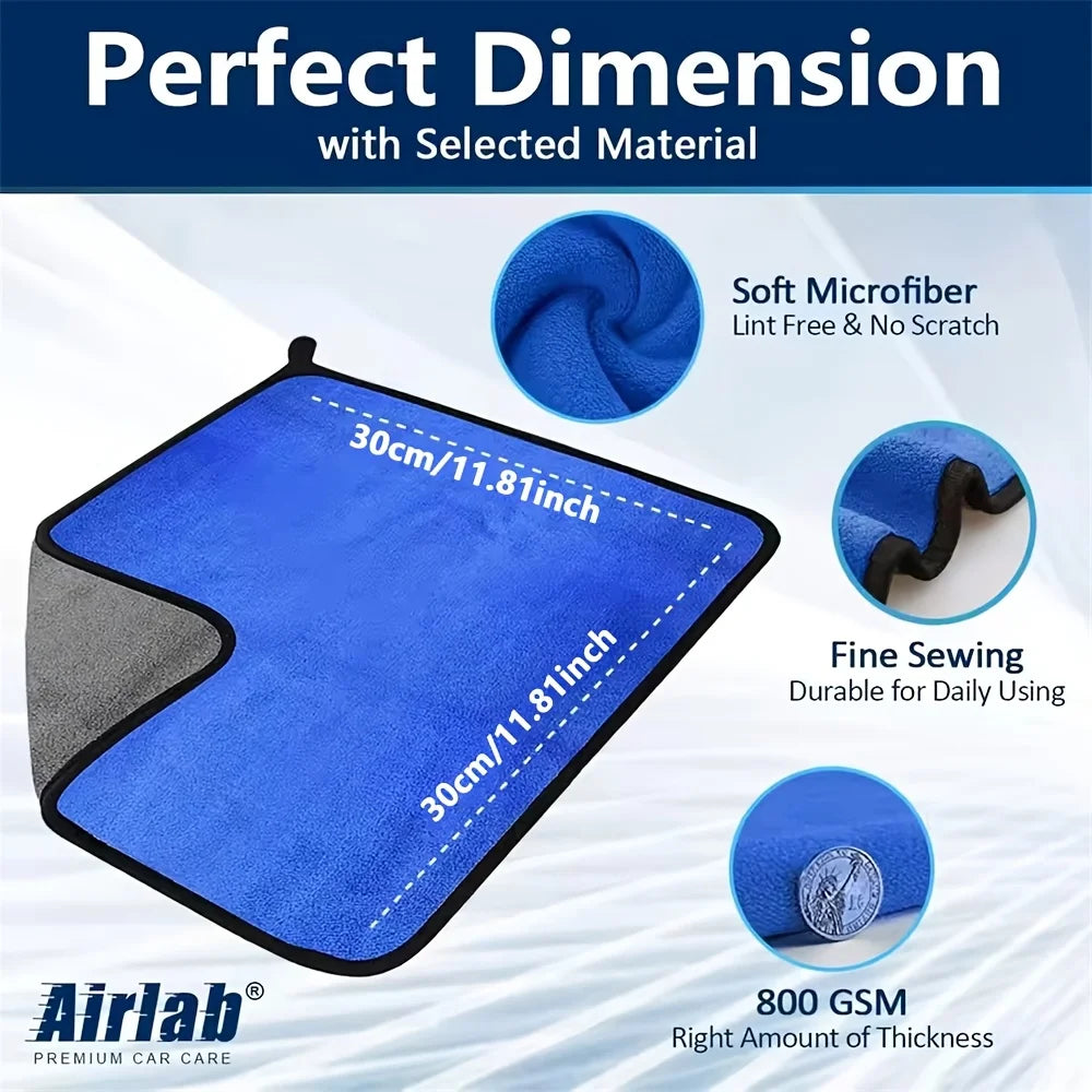 Microfiber Car Cleaning Towels | Ultra Absorbent Auto Detailing & Drying Cloth