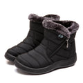 Comfortable waterproof winter boots for women with soft fur and zipper design. Perfect for snowy days.