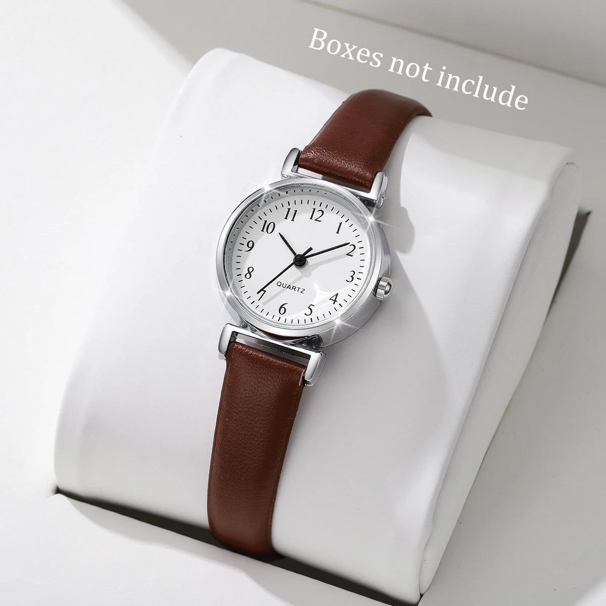 Fashion Small Dial Women's Quartz Watch – Leather Band Analog Wristwatch