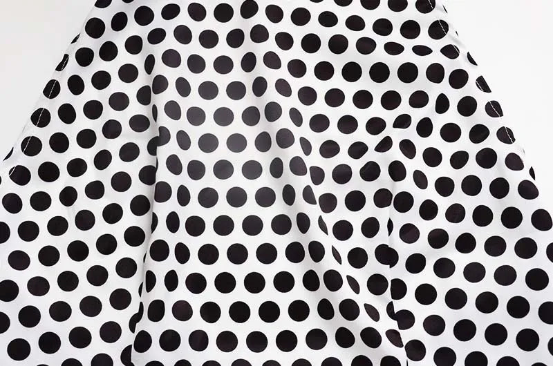Polka Dot Halter Backless Mini Dress