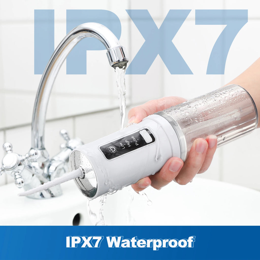 3 Modes Water Dental Flosser Cordless for Teeth Portable Dental Oral Irrigator Rechargeable IPX7 Waterproof Water Teeth Cleaner