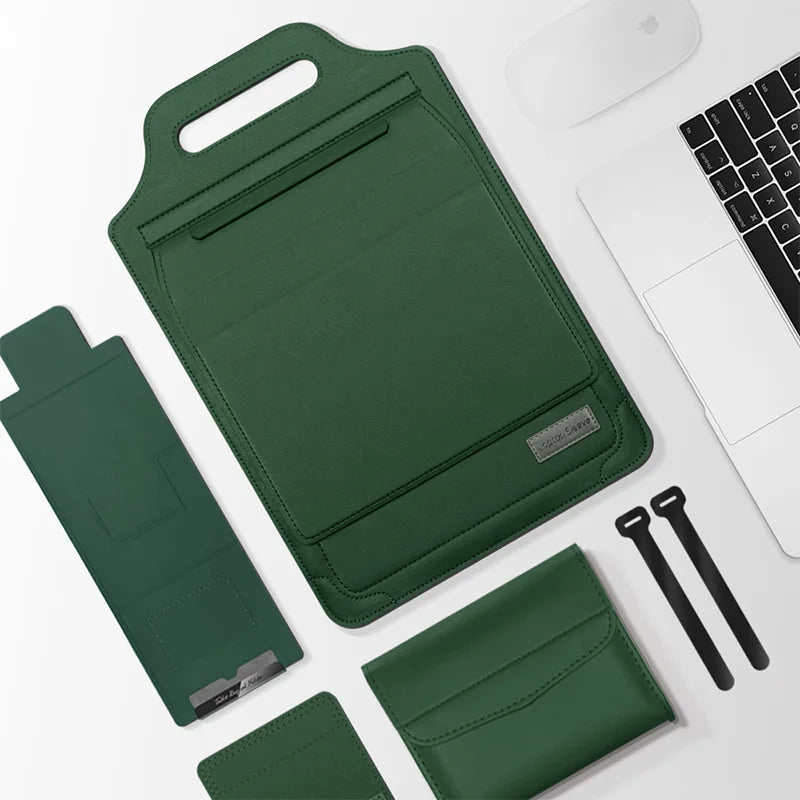 Laptop Sleeve for Infinix XBOOK B15 15.6inch – Foldable Stand, Mouse Pad & Phone Holder All-in-One
