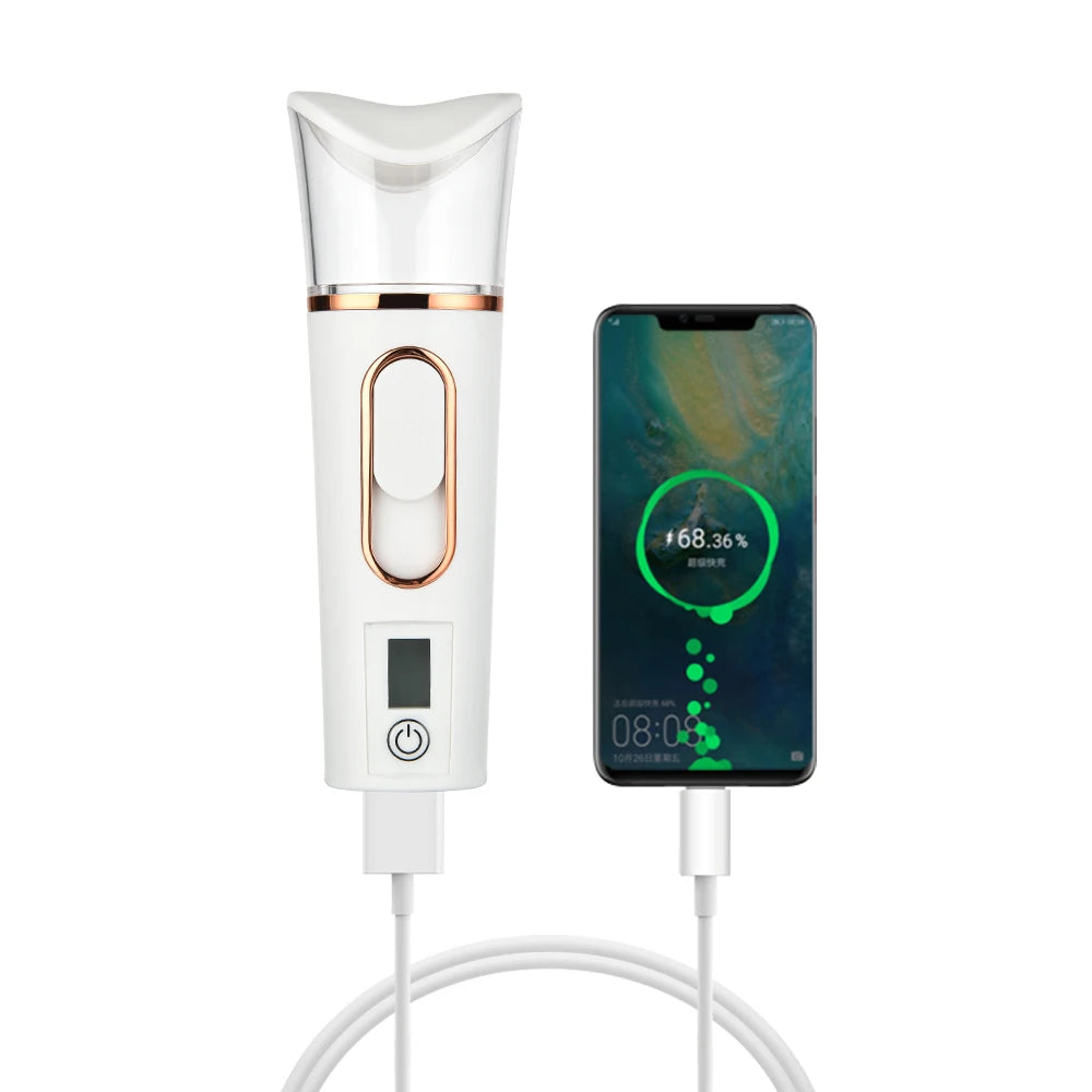 Mist Facial Sprayer – Rechargeable Portable Skin Humidifier & Nebulizer