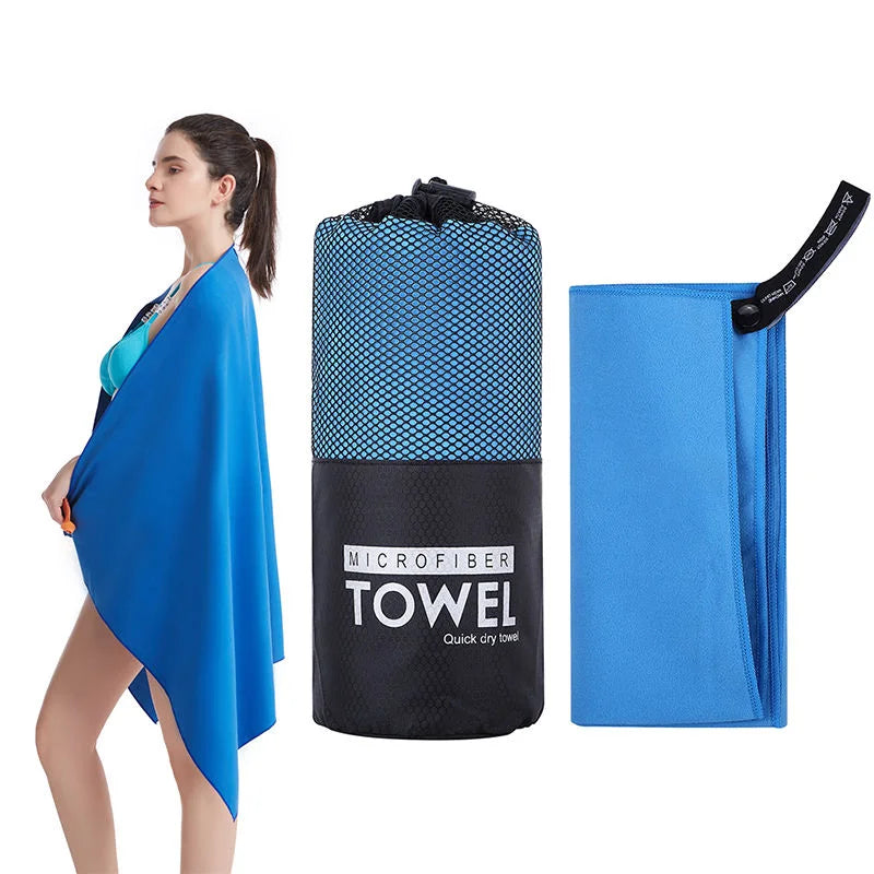 Luxury Microfiber Sports Towel – Quick-Dry Super Soft for Gym, Beach & Travel
