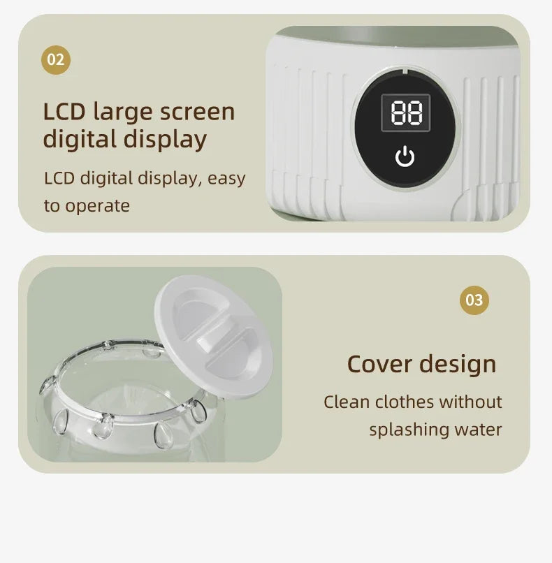 Mini Household Electric Washing Cup Underwear Socks Small Wireless Charging Washing Machine Pet clothes washing machine