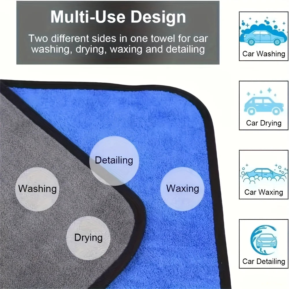 Microfiber Car Cleaning Towels | Ultra Absorbent Auto Detailing & Drying Cloth