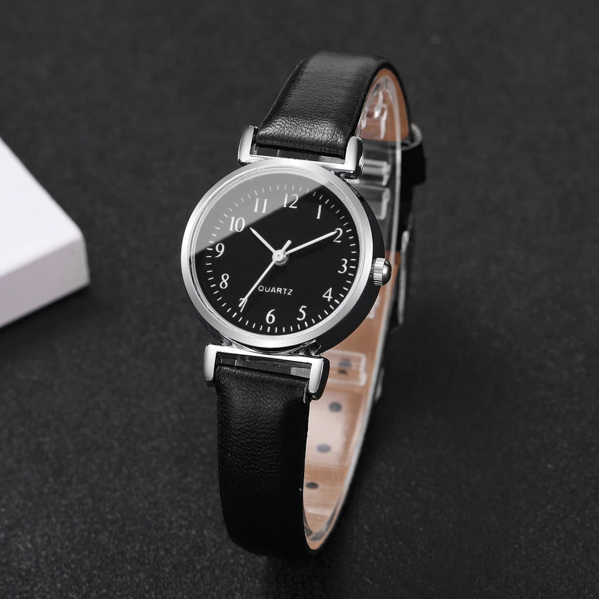 Fashion Small Dial Women's Quartz Watch – Leather Band Analog Wristwatch