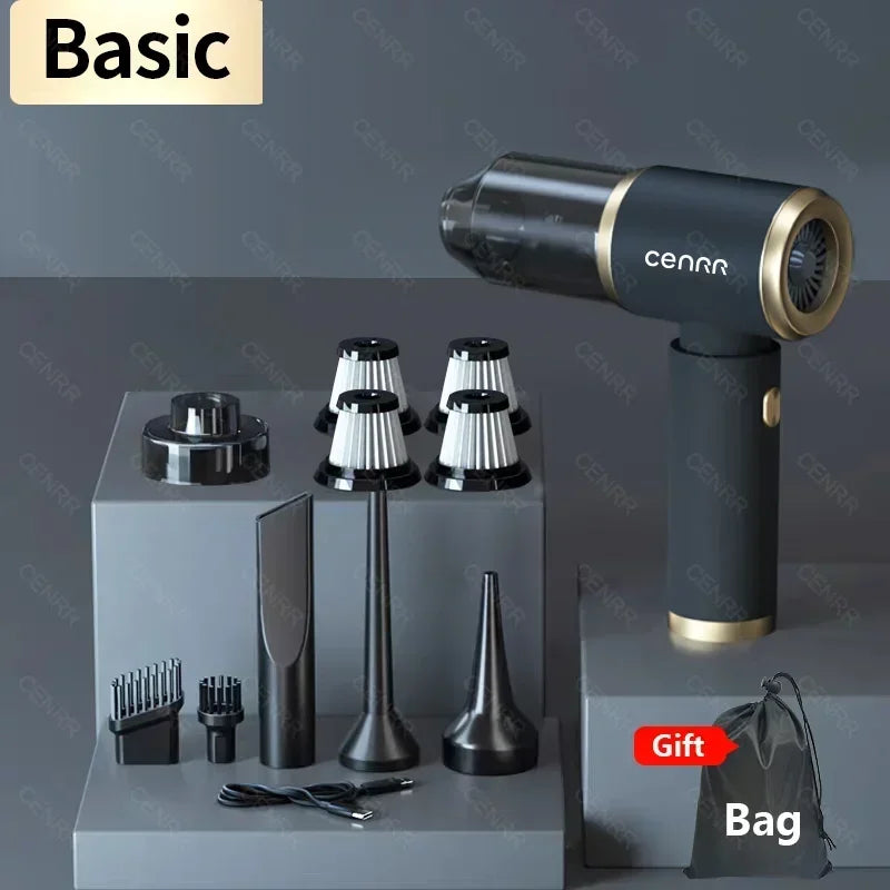 CENRR Car Vacuum Cleaner 210,000PA | Powerful Handheld Wireless Blower